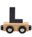 Houten letter L – zwart met magneetkoppeling
