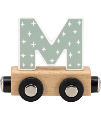 Tryco Houten lettertrein wagon | LetterM