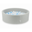 Light grey cotton ball pit with 700 balls – a soft and safe play space for little ones