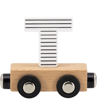 Tryco Houten lettertrein wagon  | Letter T