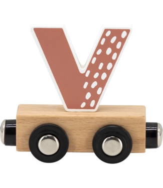 Tryco Houten lettertrein wagon | Letter V