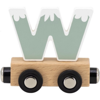 Tryco Wagon train en bois | Lettre W
