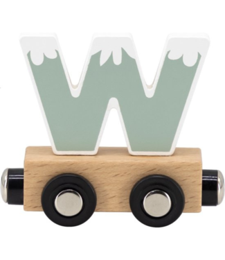Tryco Houten lettertrein wagon | Letter W