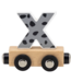 Houten letter X – grijs met magneetkoppeling