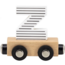 Wooden letter Z – black & white with magnetic coupling