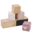 Label Label Houten mijlpaal blokken | Roze