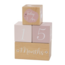 Wooden Milestone Blocks in Pink – Ideal for Capturing Baby’s Milestones