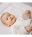 Bijtspeelgoed zonnebloem in nougat kleur – zacht siliconen bijtring voor baby’s