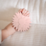 Jouet de dentition en forme de tournesol rose – silicone doux pour soulager bébé