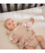 Bijtspeelgoed in schelpvorm met houten kralen – Roze siliconen bijtspeeltje voor baby's