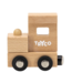 Tryco Houten lettertrein Locomotief |  Naturel