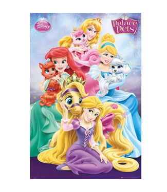 Poster Disney princessen | Huisdieren Poster Disney princessen | Huisdieren