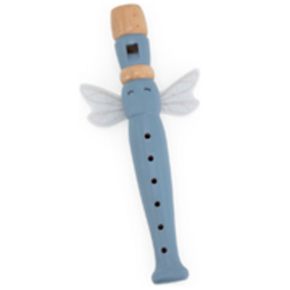 Label Label Houten fluit | Blauw