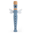 Blue wooden flute – cheerful musical toy for young children