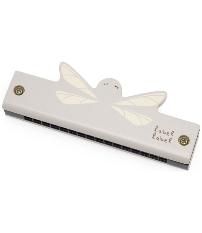 Houten mondharmonica in nougatkleur – leuk muziekinstrument voor kinderen