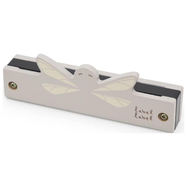 Wooden harmonica in nougat shade – fun musical toy for kids