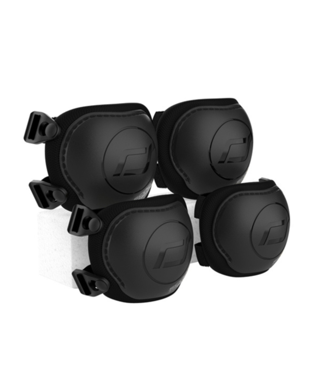 Beschermset voor kinderen – maat XXS in zwart, voor veilige avonturen op wieltjes