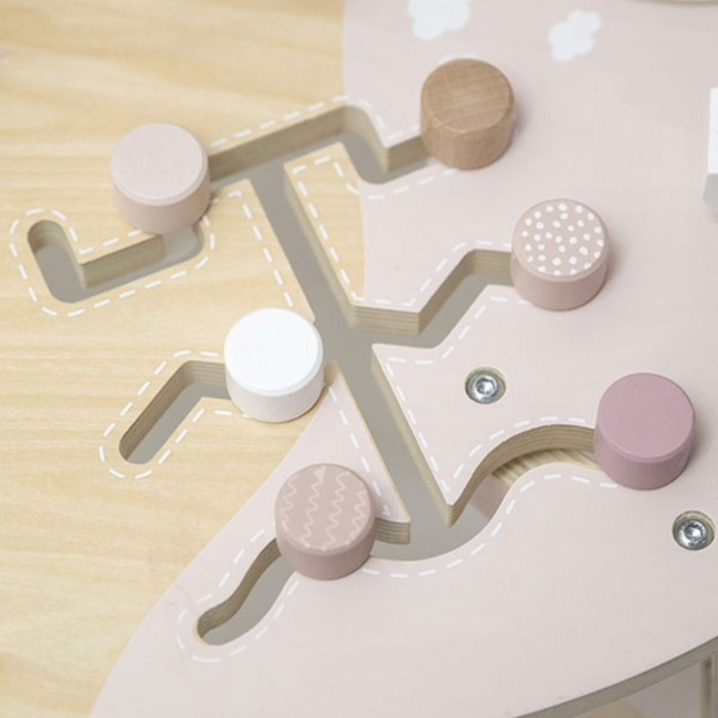 Pink Activity Table – encourages playful learning and discovery
