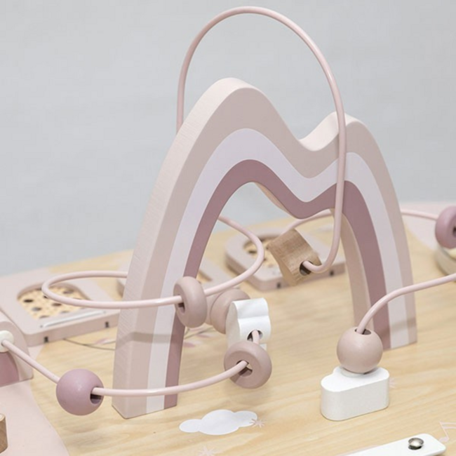 Pink Activity Table – encourages playful learning and discovery