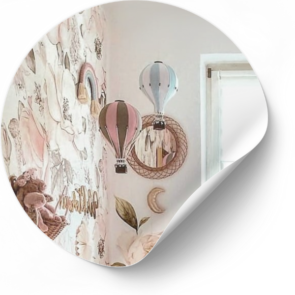 Decoratieve luchtballonnen voor een dromerige kinderkamer