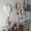 Decoratieve luchtballon maat M in beige en goud, elegant voor de kinderkamer