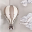 Decorative hot air balloon size S in beige and gold – elegant wall decor for the nursery