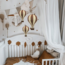Decoratieve luchtballon maat L in beige en bruin – stijlvolle kinderkamerdecoratie