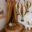 Decorative hot air balloon size M in beige and brown – charming nursery decor