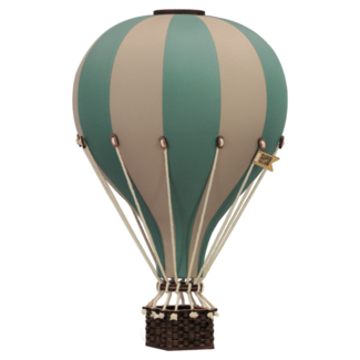 Super Balloon Deko-Heißluftballon Größe M | Mint/Beige