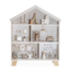 Stylish wooden dollhouse in warm nougat shade – ideal for imaginative play