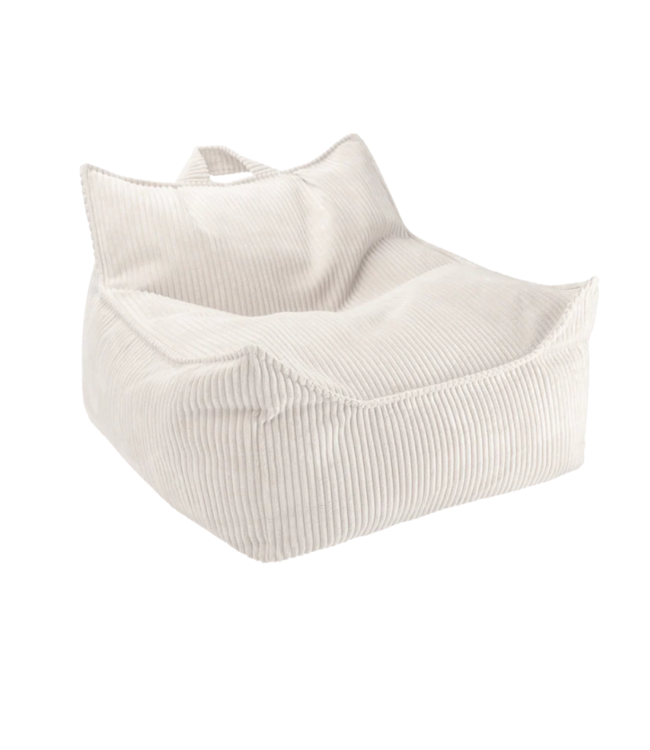 Zitzak van zachte corduroy stof – kleur Marsmallow
