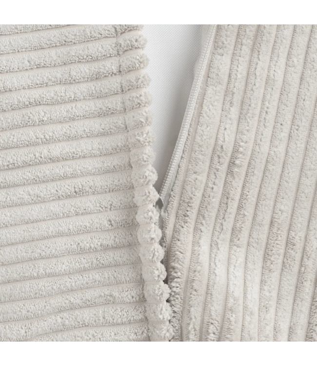 Zitzak van zachte corduroy stof – kleur Marsmallow
