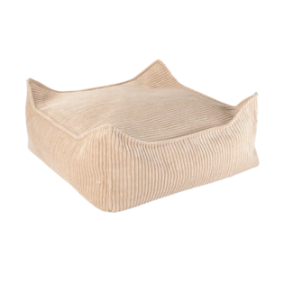 Wigiwama Beanbag corduroy fabric Ottoman | Brown sugar