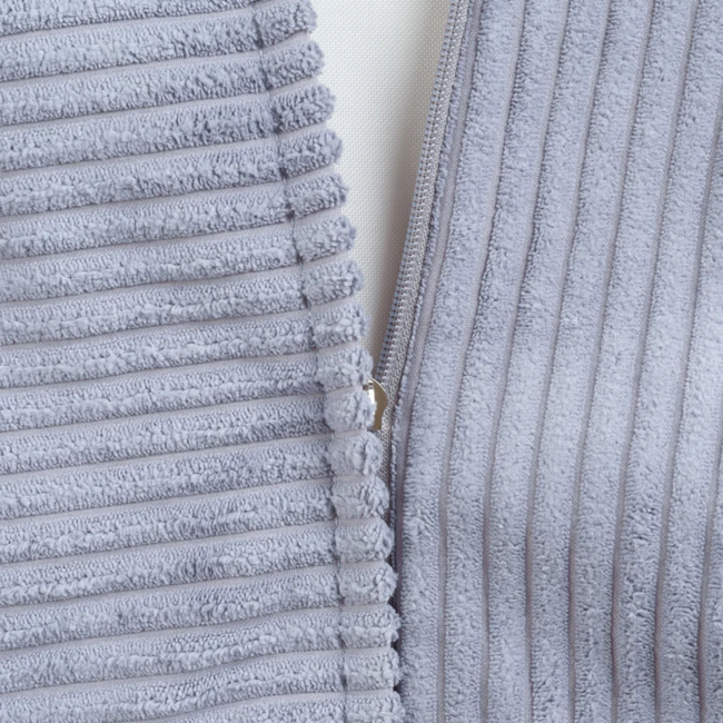 Sitzsack Ottoman aus weichem Cordstoff – Farbe Blueberry Blue