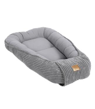 Mimii Babynest corduroy stof | Grijs Mimii Babynest corduroy stof | Grijs