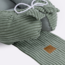 Baby nest made of corduroy fabric in green – soft and cozy for your little one