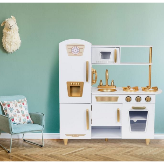 Kinderkeuken van hout – Klassiek en duurzaam speelgoed met oven, draaiknoppen en realistisch design