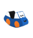 Foam rocker auto – veilige en comfortabele schommelauto in blauw
