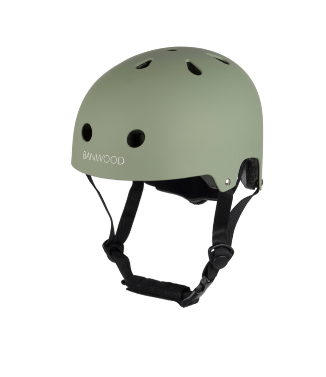 Kinderfietshelm Forest – Matte groene helm voor kinderen