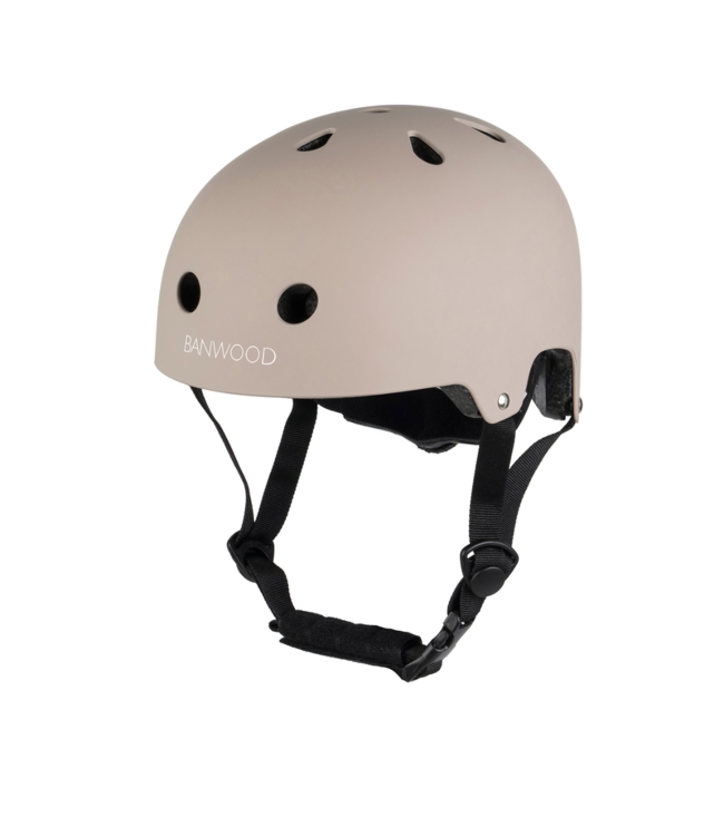Kinderfietshelm beige – Matte roze helm voor kinderen