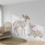 Wall Sticker Floral – Cute fawns for the nursery or kids’ room