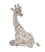 Muursticker Floral – Schattig zittend girafje voor de kinderkamer