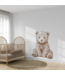 Zittende beer muursticker | Lief en speels ontwerp voor kinderkamer of babykamer