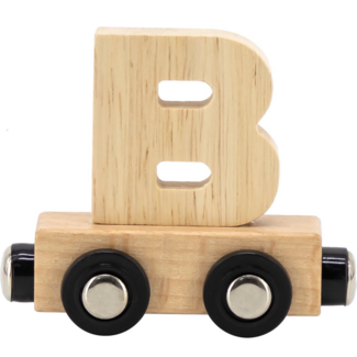 Tryco Wooden letter train - natural | Letter B