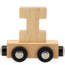 Train de lettres en bois naturel – lettre I séparée pour compléter le prénom