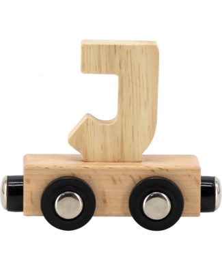 Tryco Houten lettertrein - naturel |  Letter J