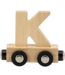 Tryco Houten lettertrein - naturel |  Letter K