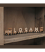 Houten lettertrein in naturel hout – losse letter L om de naam compleet te maken