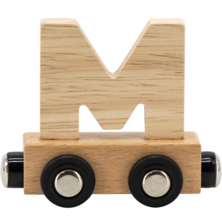 Tryco Wooden letter train - natural | Letter M