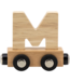 Tryco Houten lettertrein - naturel |  Letter M